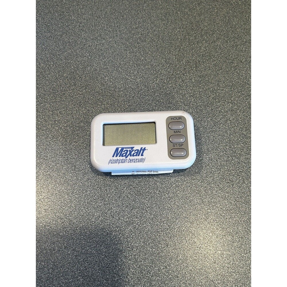 VTG Maxalt Rizatriptan Drug Pharmaceutical Rep Memorabilia Digital Egg Timer